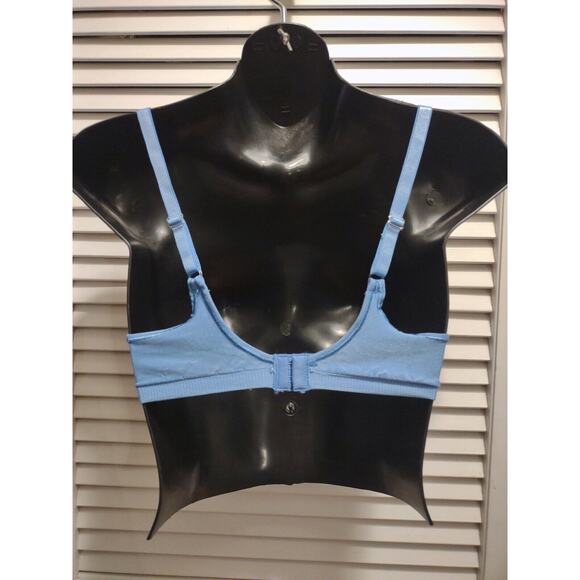 Body Revolution Barely There t-shirt Bra Women's Size 36C Blue Soft Knit Band - Picture 6 of 9